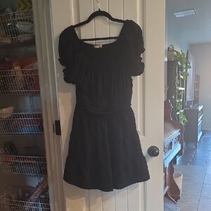 Liberty Elegant Black Mini Dress